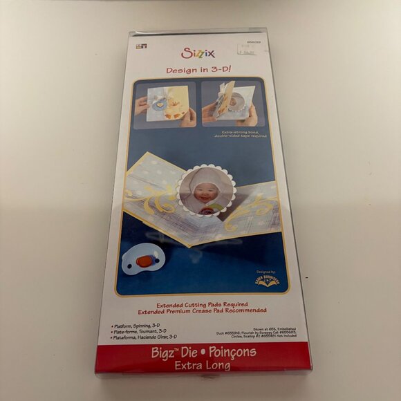 Sizzix Bigz Die Design In 3-D Extra Long Platform Spinning 656029 Card Making - Picture 1 of 7